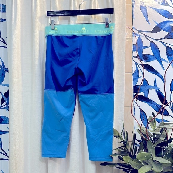 Women’s Adidas by Stella McCartney Polyester & Spandex Capri Full Zip Leggings - Picture 7 of 8